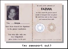Fazuul passport for departure
